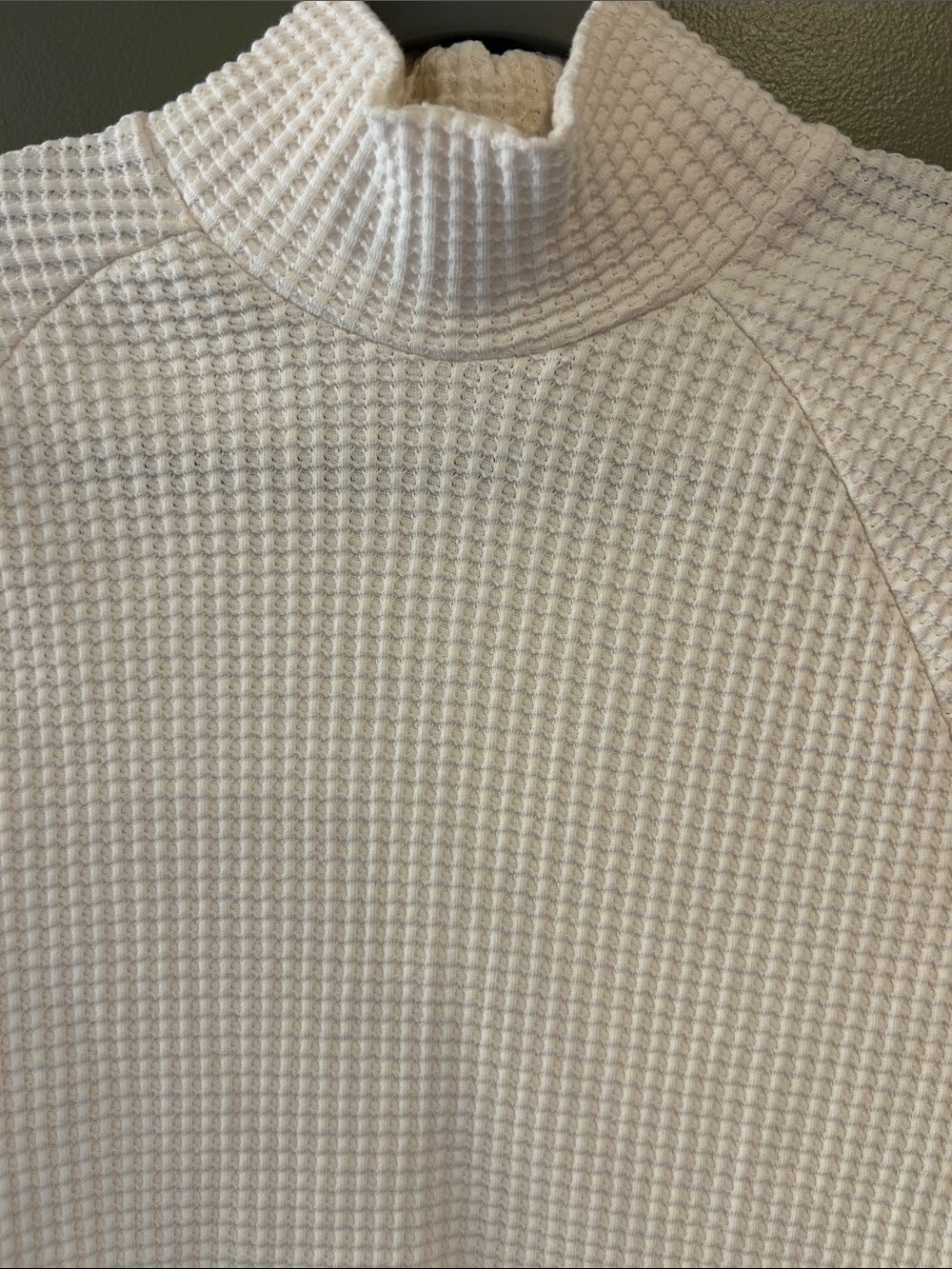 The North Face Cream Waffle-Knit Mock Neck Sweater - Women - Picture 4 of 5